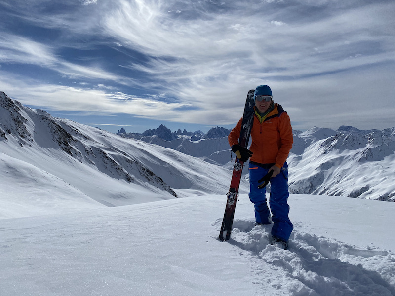 Karin Toni Bigel bei einer Ski-Tour