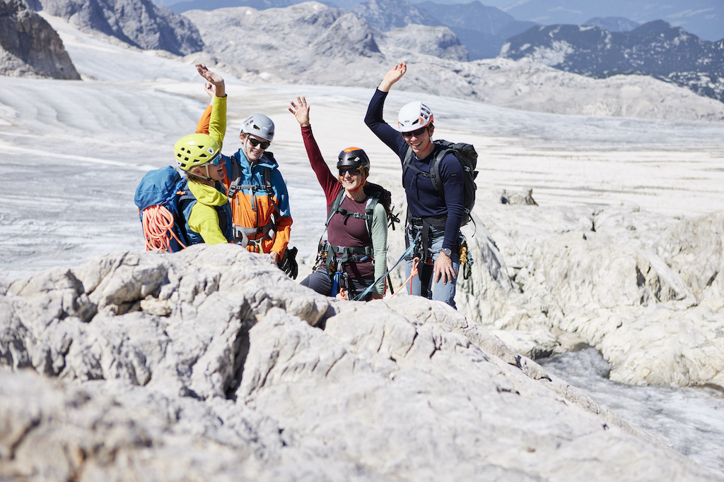 Karin Toni Bidel unterwegs für die DAV Kampagne 'werde #alpinguide'