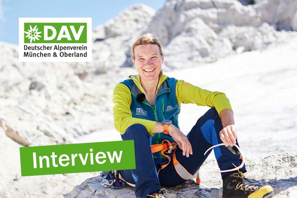 Karin Toni Bigel im Interview zum Alpinguide und der Faszination Veranstaltungsleitung Hochtouren beim DAV